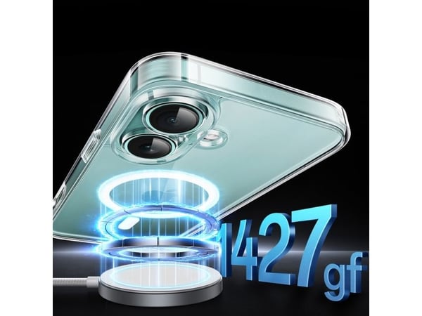 MagSage Ugreen CA110 magnetisk deksel til iPhone 16 Plus (gjennomsiktig)