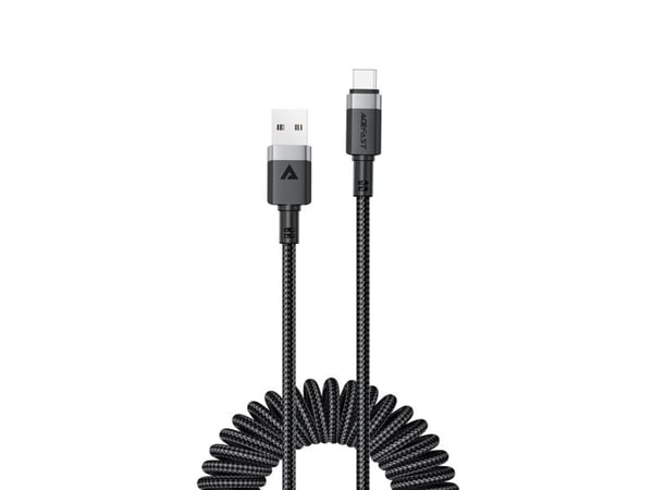 Acefast C14-04 USB-A - USB-C jousikaapeli 480Mb/s 3A 1.2m - musta - musta