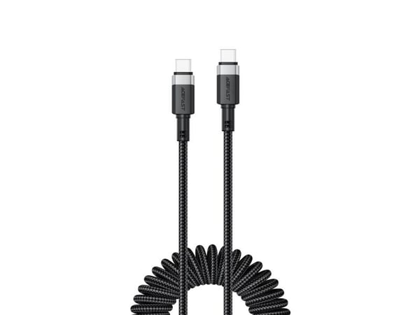 Acefast C14-03 USB-C - USB-C jousikaapeli 480Mb/s 3A 1.2m - musta - musta