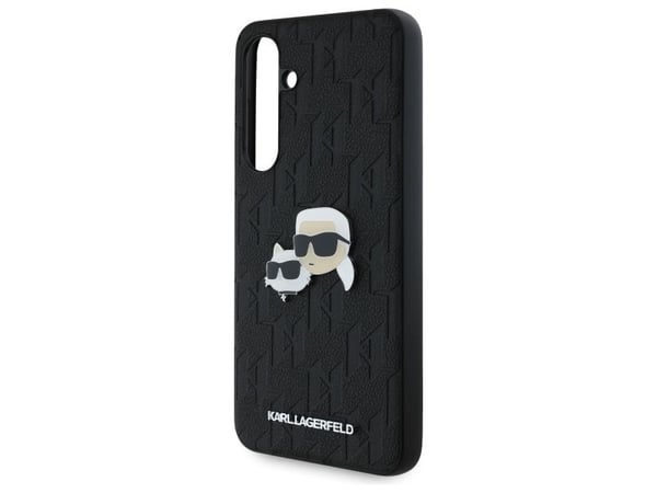 Karl Lagerfeld Karl Lagerfeld KLHCS24FEPGKLKCPK Sam S24 FE S721 svart/svart hardcase Monogram Karl&Chaoupette Head Pin