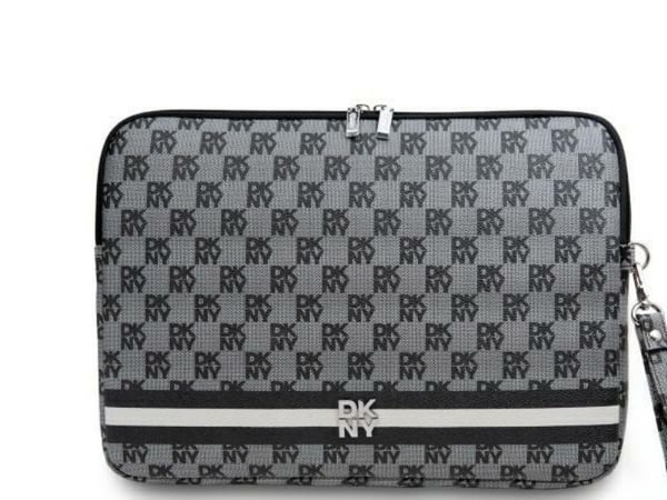 DKNY sleeve rutete mønster trykte striper 16" laptop-etui - svart