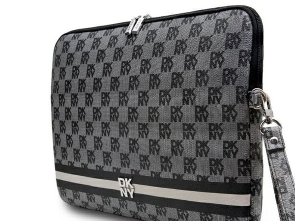 DKNY sleeve rutete mønster trykte striper 16" laptop-etui - svart