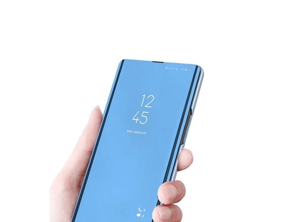 Clear View-deksel med flip til Samsung Galaxy S25+ - blå
