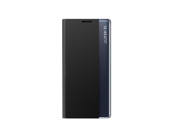 New Sleep-etuiet til Samsung Galaxy S24 FE med flip og stativ - svart