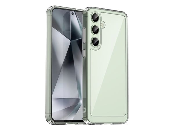 Outer Space Case silikondeksel med gelramme til Samsung Galaxy S24 FE - gjennomsiktig
