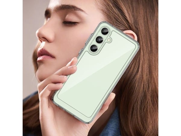 Outer Space Case silikondeksel med gelramme til Samsung Galaxy S24 FE - gjennomsiktig