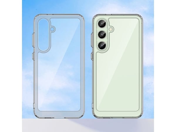 Outer Space Case silikondeksel med gelramme til Samsung Galaxy S24 FE - gjennomsiktig