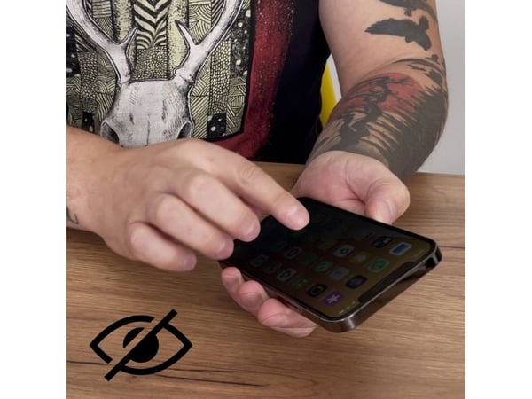 Wozinsky Privacy Glass karkaistu lasi Samsung Galaxy A56 / A36 -laitteelle, jossa on yksityisyydensuojaus suodattimella