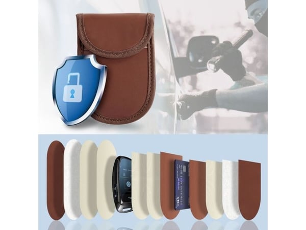 Tech-Protect avainkotelo RFID-signaalin esto KLR100, ruskea