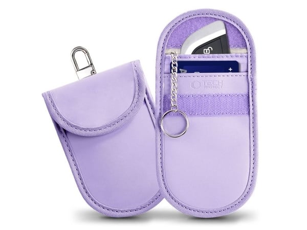 Tech-Protect KLR100 RFID-beskyttende bilnøkkel-etui - lilla
