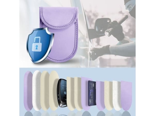Tech-Protect KLR100 RFID-beskyttende bilnøkkel-etui - lilla
