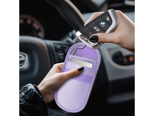 Tech-Protect KLR100 RFID-beskyttende bilnøkkel-etui - lilla