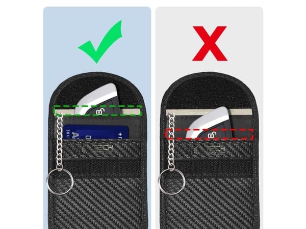 Tech-Protect nøkkelveske RFID signalblokkering KLR100, karbon
