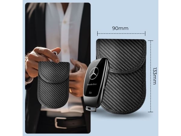 Tech-Protect nøkkelveske RFID signalblokkering KLR100, karbon