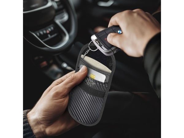 Tech-Protect nøkkelveske RFID signalblokkering KLR100, karbon