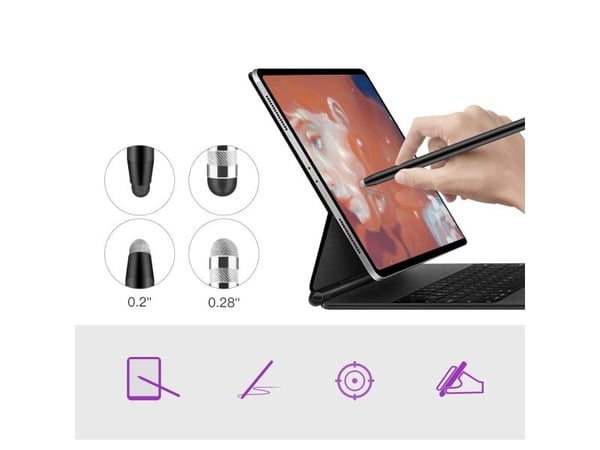 Stylus Tech-Protect TECH-PROTECT USP100 touchpen 4-spets svart