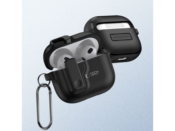 Tech-Protect SLIM HOOK till Apple AirPods 4 svart