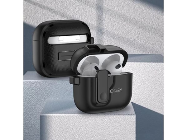 Tech-Protect SLIM HOOK till Apple AirPods 4 svart