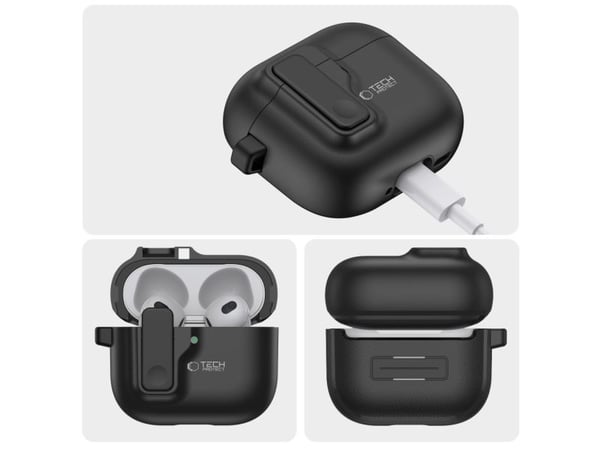 Tech-Protect SLIM HOOK till Apple AirPods 4 svart