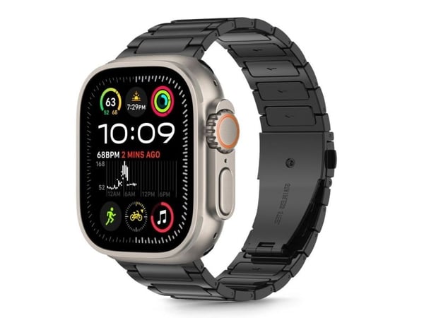 Tech-Protect stropp til APPLE WATCH 6 / 7 / 8 / 9 / 10 / SE / ULTRA 1 / 2 (44 / 45 / 46 / 49 MM) Tech-Protect Stainless Classic sort