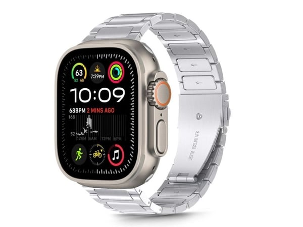 Tech-Protect rem til APPLE WATCH 6/7/8/9/10/SE/ULTRA 1/2 (44/45/46/49 mm) Tech-Protect Stainless Classic sølv