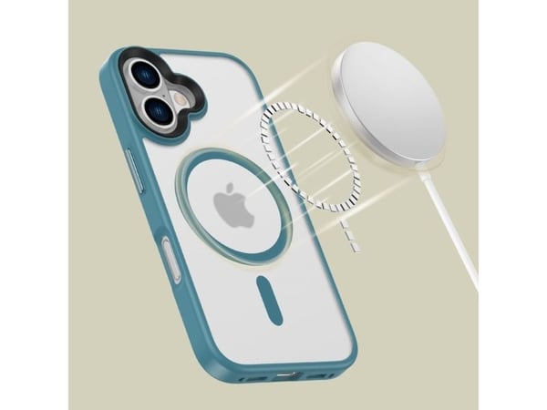 Tech-Protect MagMat MagSafe-skal till iPhone 16 - blå