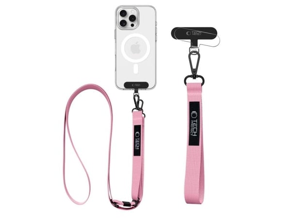 Tech-Protect TECH-PROTECT C6S rope crossbody baby pink