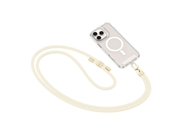 Tech-Protect C7S roddfodral/skydd crossbody-rem beige/guld
