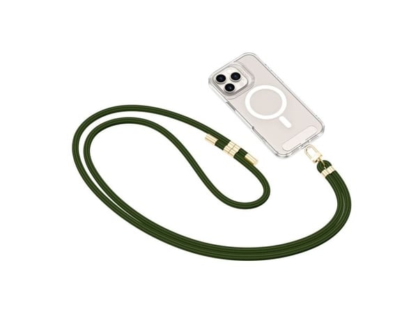 Tech-Protect TECH-PROTECT C7S rope crossbody strap hunter green/gold