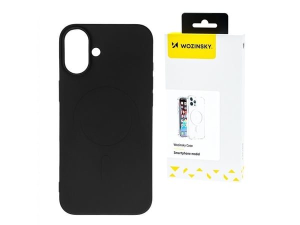 Wozinsky flytende silikondeksel med MagSafe for Samsung Galaxy S24 FE - svart