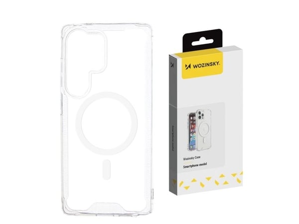 Wozinsky Clear Corner Case MagSafe Samsung Galaxy S24 FE - läpinäkyvä - läpinäkyvä