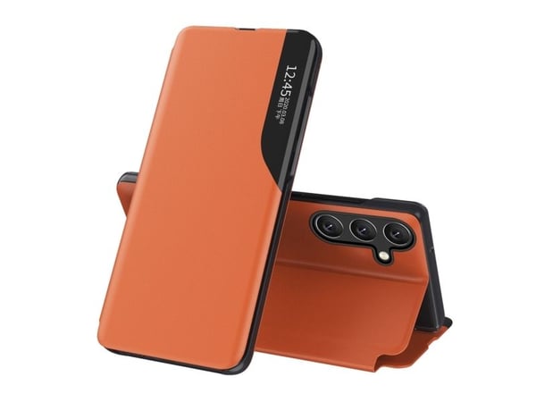 Eco Leather View Case Samsung Galaxy A26 Orange