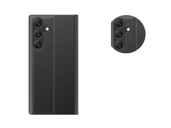 New Sleep-etu i flipcover med stativfunksjon til Samsung Galaxy A26 - svart