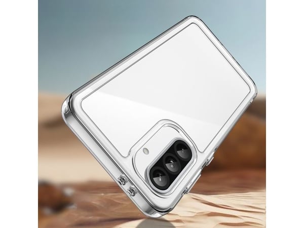 Outer Space-skal till Samsung Galaxy A26 med flexibel ram - transparent