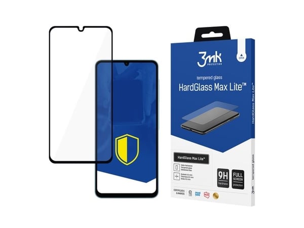 3MK HardGlass Max Lite Black for Samsung Galaxy A06 (skjermbeskyttelse)