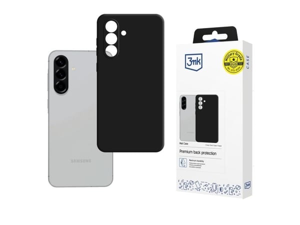 3mk Matt Case - Baksidedeksel for mobiltelefon - termoplast-polyuretan (TPU) - svart - for Samsung Galaxy A36, A56