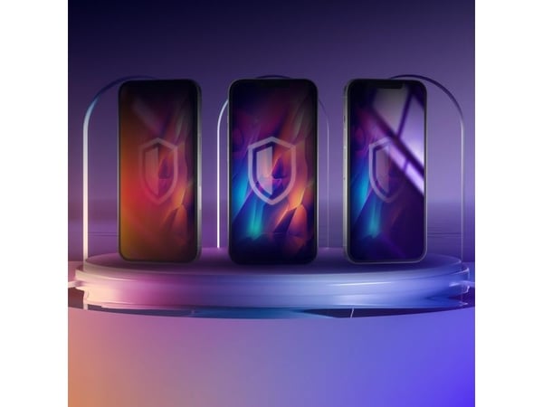 3MK Rainbow Privacy, Apple, iPhone 15 Pro Max, Anti-bacterial, Dirt resistant, Impact resistant, Scratch resistant, Black, Transparent, 1 pc(s)