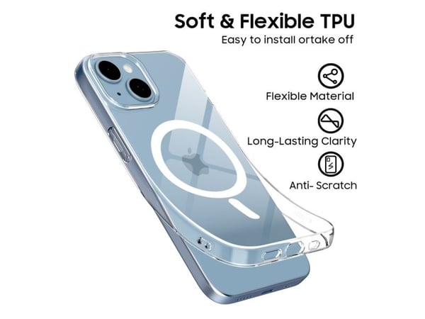 Tech-Protect FlexAir MagSafe-skal till iPhone 13 / 14 - klar