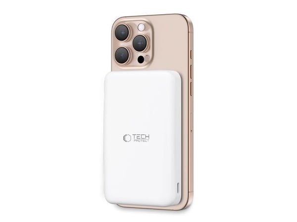 Powerbank Tech-Protect TECH-PROTECT PB24 LIFEMAG QI2 MAGSAFE 10000 mAh hvit