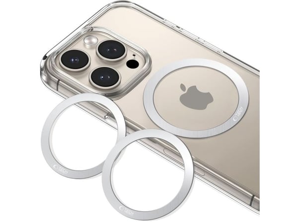 TECH-PROTECT MMP-110 2-i-1 magnetisk Magsafe-ring sølv/sølv