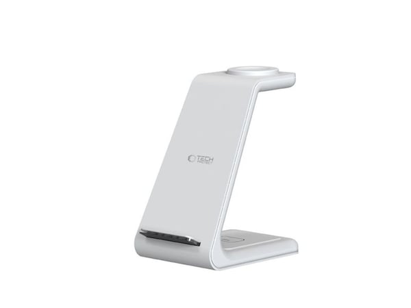 TECH-PROTECT QI15W-A36 3-i-1 trådlader for Apple hvit