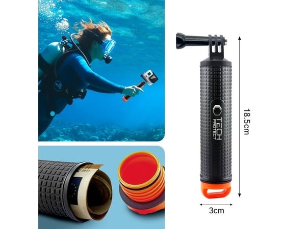 PGYTECH TECH-PROTECT GA100 flytende håndgrep for GoPro / DJI BLACK