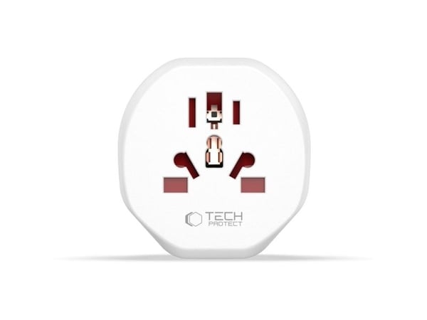 TECH-PROTECT UNIVERSAL TRAVEL ADAPTER FROM EU WHITE