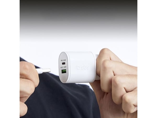 SBS PD Reiselader 20W USB/USB-C weiá