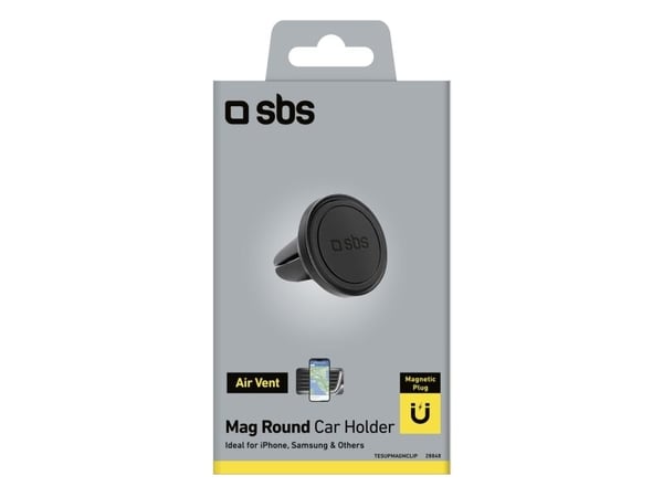 SBS TESUPMAGMCLIP, Mobiltelefon/smarttelefon, Passiv holder, Bil, Sort