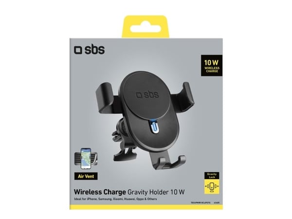 SBS Mobile ventilationsspalt universell hållare induktiv svart