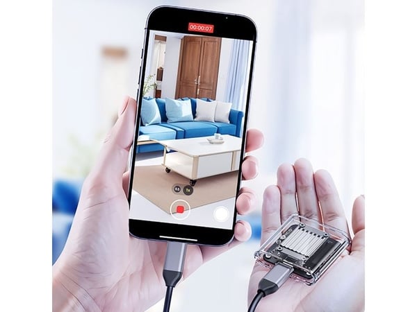M.2 NVME USB-C 3.2 Diskbrønn - Gjennomsiktig
