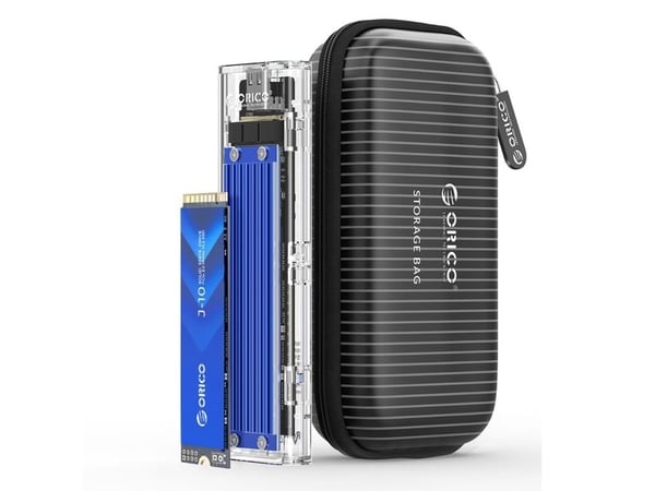 Orico M.2 NVMe-diskfack till USB-C 10Gbps – blå