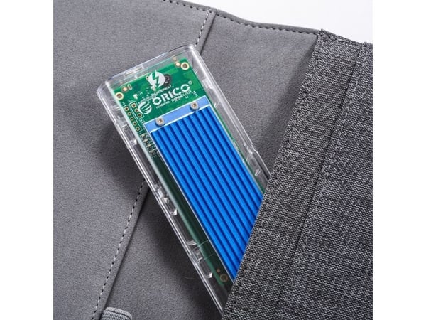 Orico M.2 NVMe-diskfack till USB-C 10Gbps – blå