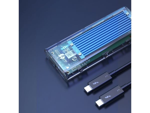 Orico M.2 NVMe-diskfack till USB-C 10Gbps – blå
